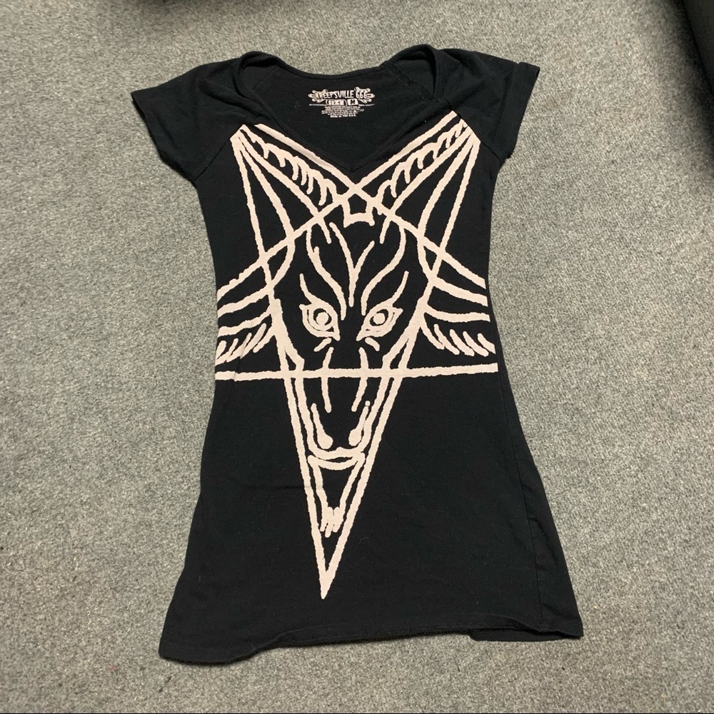 Short Sleeve Goat Head Body Con Mini Dress